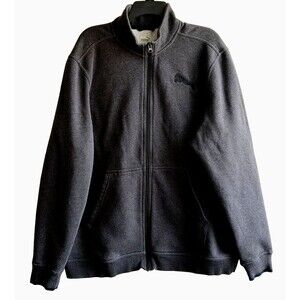 Puma Men's Full Zip Jacket Charcoal Gray Warm Cell Fabric Fleece XL Athletic